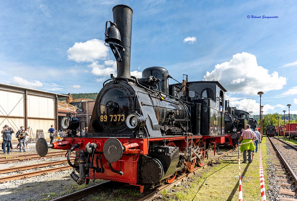 Das Bild zeigt 89 7373 in der Ausstellung in Meiningen.